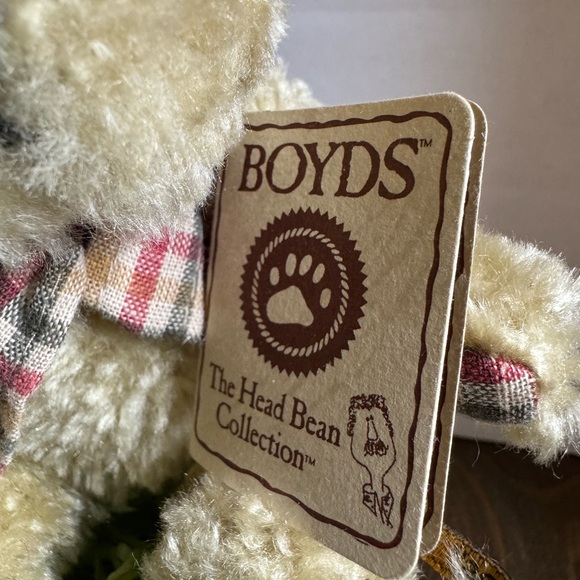 Boyds Bear Mikey 6” NWT 1988 - 2005 plaid bow - Picture 2 of 6